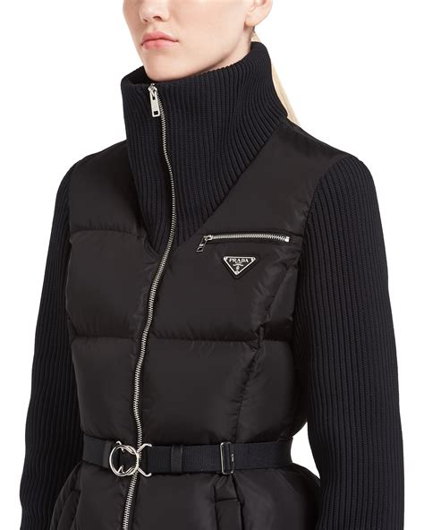 prada jacket that changes color|Prada light nylon puffer jacket.